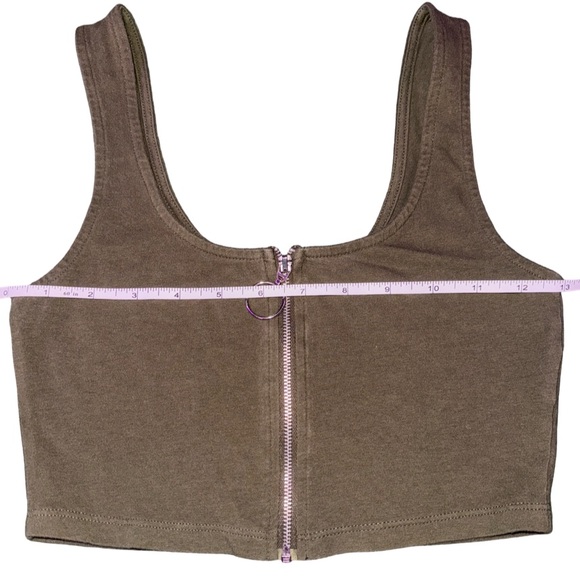 2/$7 Zip up crop top - Picture 2 of 5